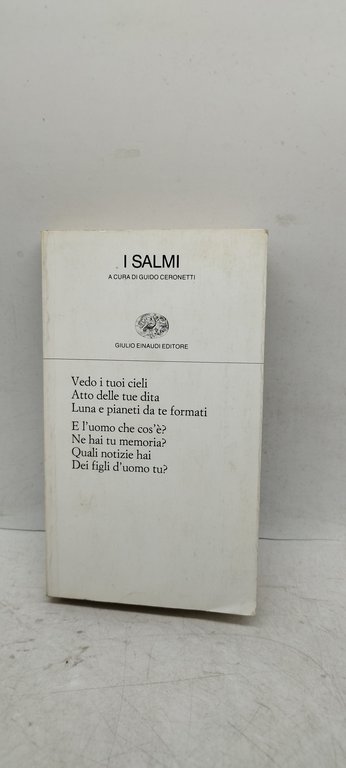 i salmi a cura di guido ceronetti einaudi