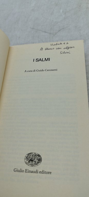i salmi a cura di guido ceronetti einaudi