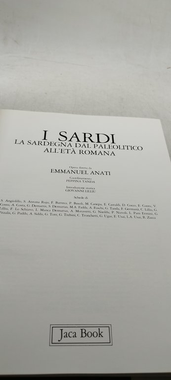 i sardi la sardegna dal paleolitico all'eta' romana ammanuel anati