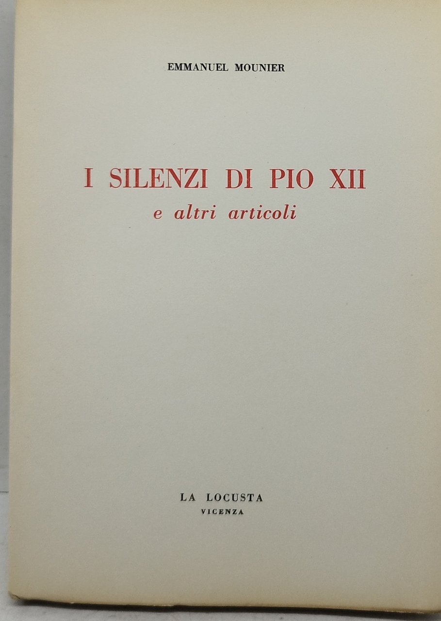 i silenzi di pio XII e altri articoli