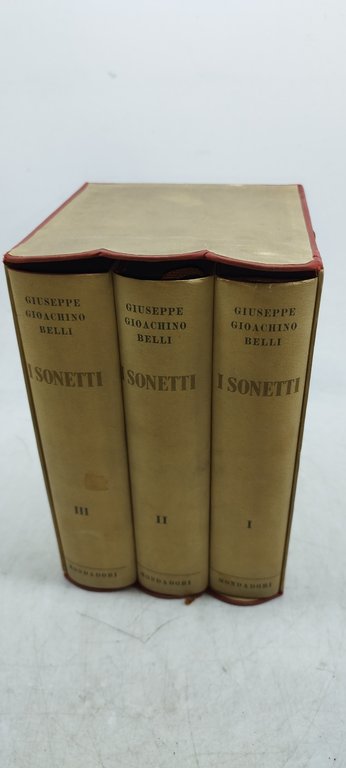 i sonetti giuseppe gioachino belli 3 volumi cofanetto
