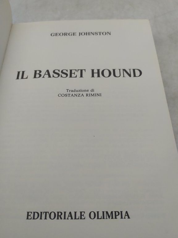 il basset hound george johnston olimpia