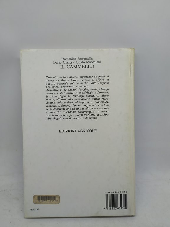 il cammello scaramella cianci macchioni edizioni agricole