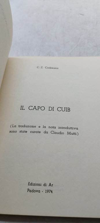 il capo di cuib c.z. codreanu