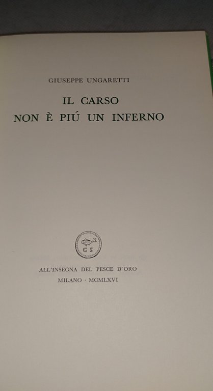 il carso non è un inferno giuseppe ungaretti | Immagine Gallery 8