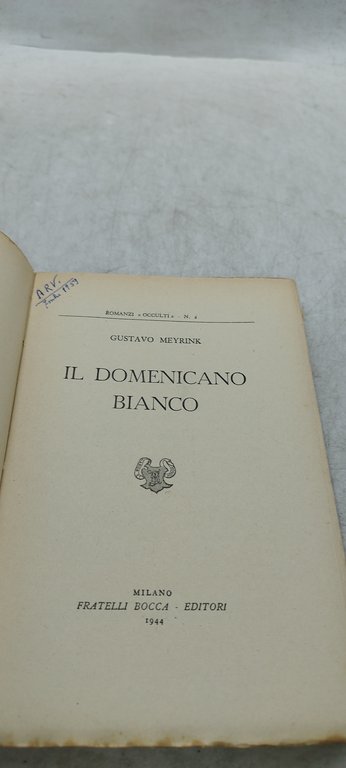 il domenicano bianco + la notte di valpurga