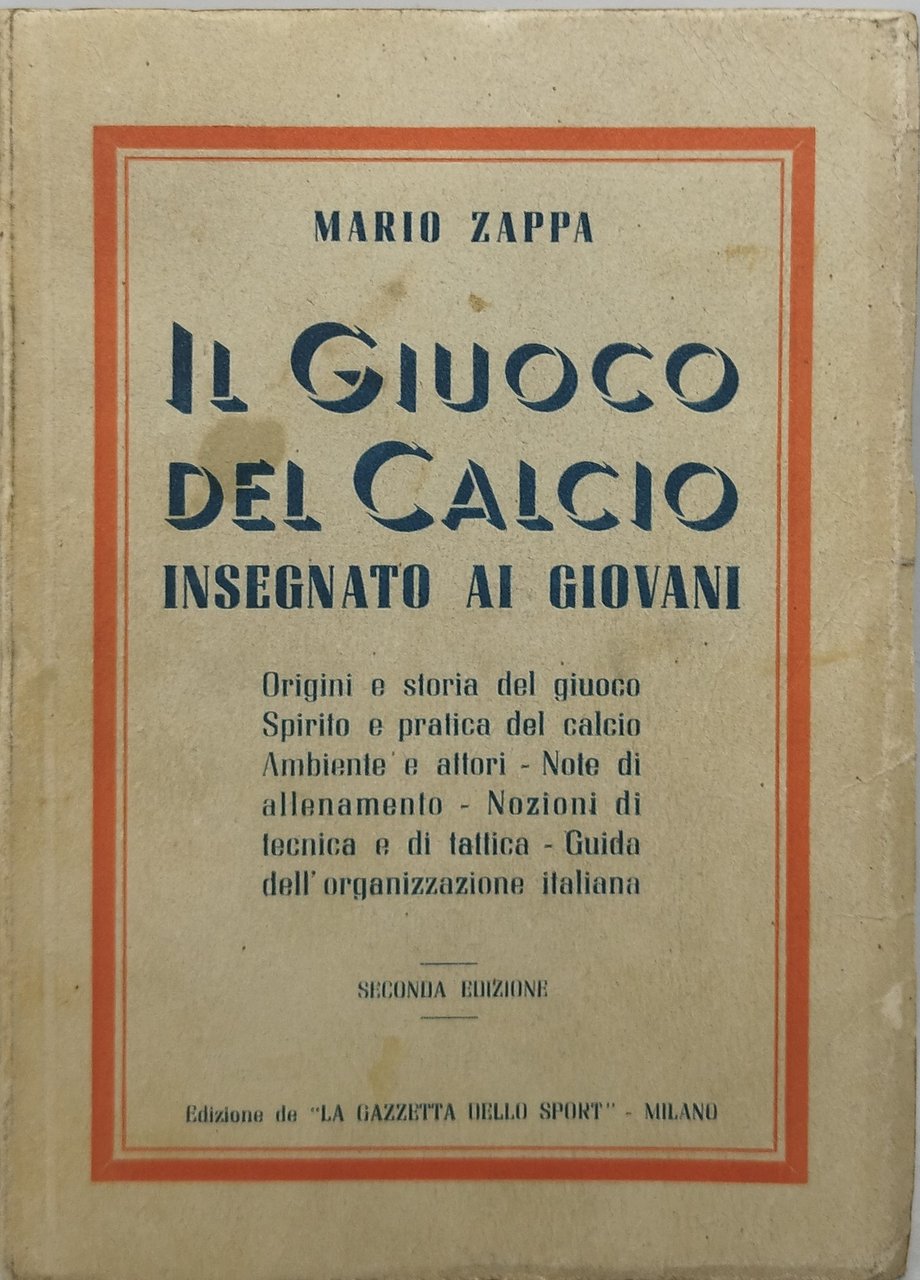 il giuoco del calcio insegnato ai giovani