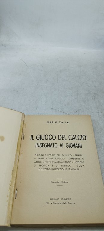 il giuoco del calcio insegnato ai giovani