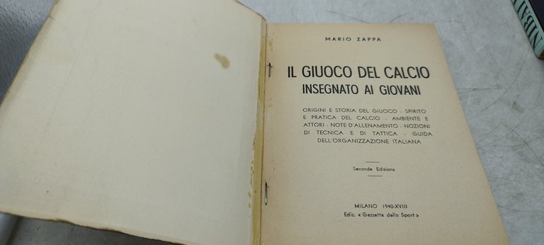 il giuoco del calcio insegnato ai giovani