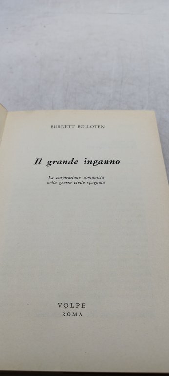 il grande inganno volpe burnett bolloten