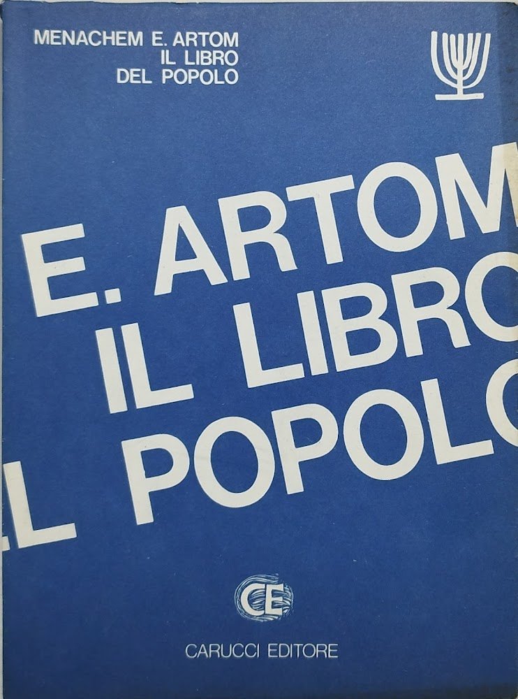 il libro del popolo menachem e artom
