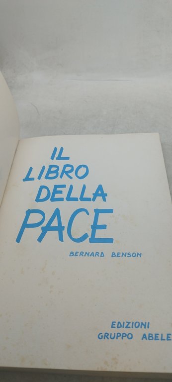 il libro della pace bernard benson