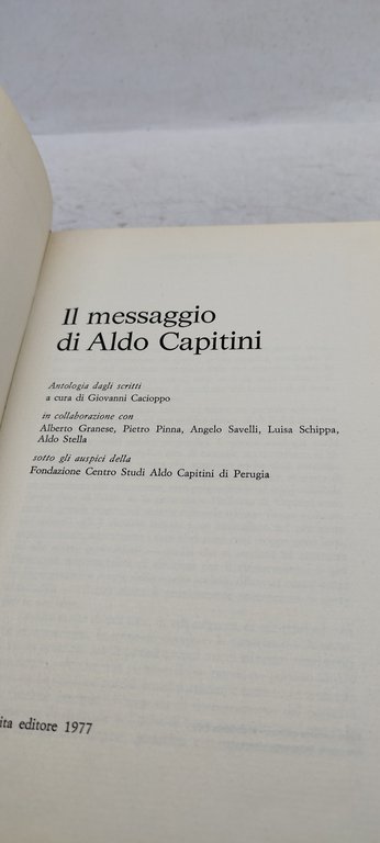 il messaggio di aldo capitini