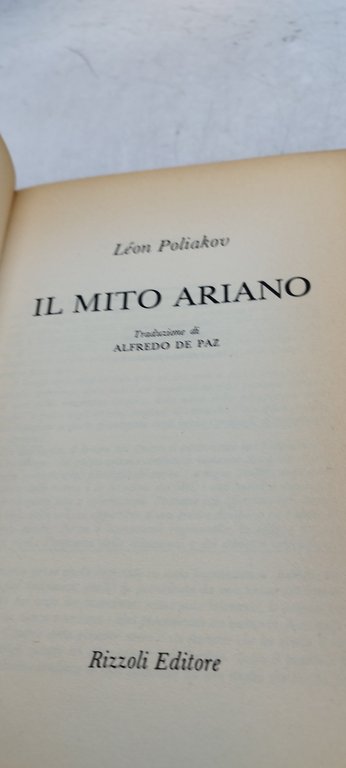 il mito ariano storia di un'antropologia negativa