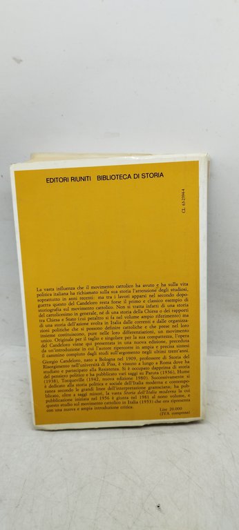 il movimento cattolico in italia