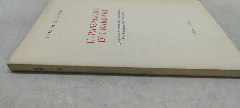 il passaggio dei barbari miriam novitch