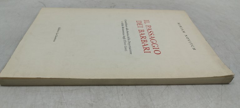 il passaggio dei barbari miriam novitch