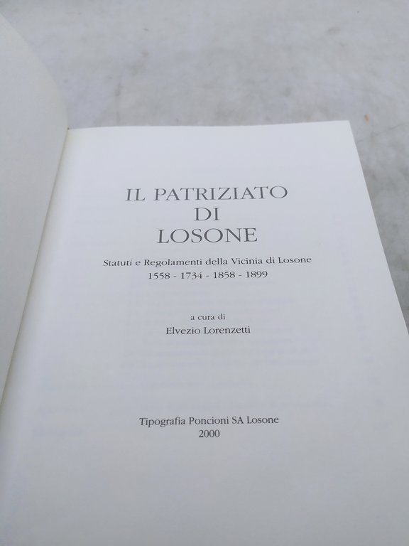 il patriziano di losone statuti e regolamenti della vicinia di …