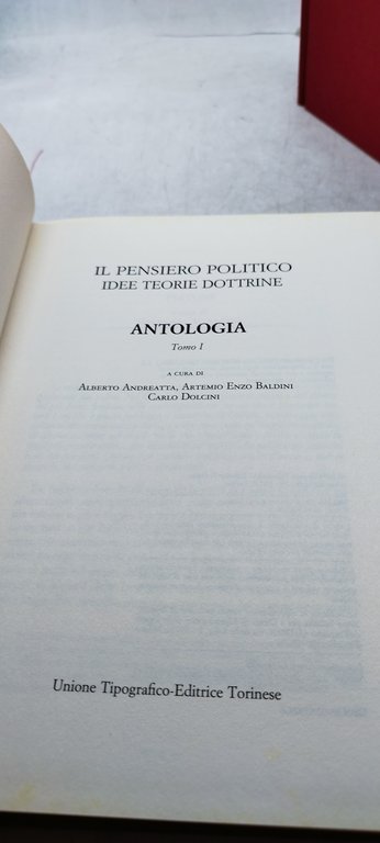 il pensiero politico antologia 2 tomi utet