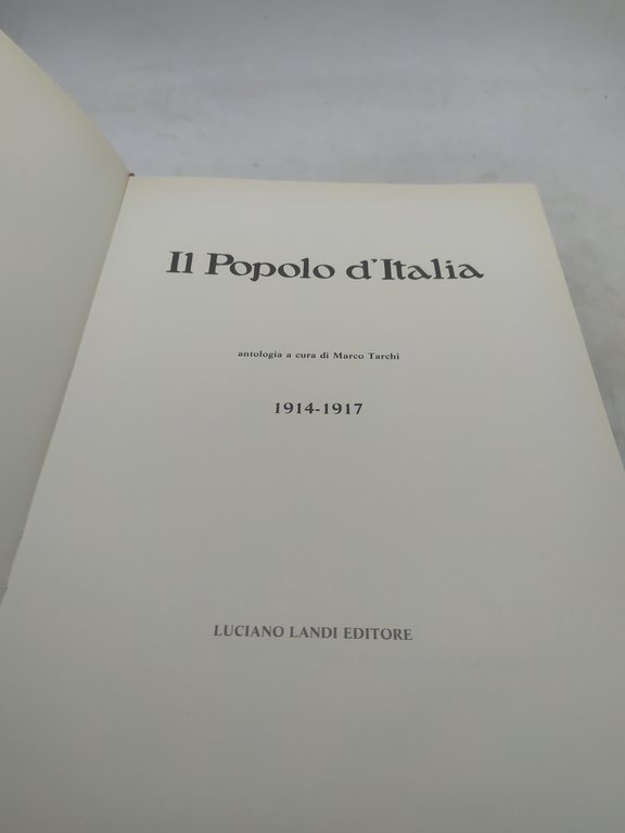 il popolo d'italia antologia a cura di marco tarchi 1914-1917