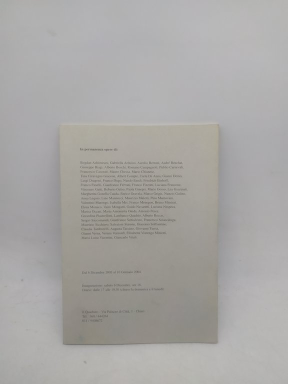 il quadrato galleria associazione culturale verna &amp; schialvino bestiario