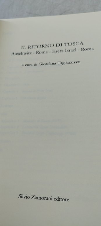 il ritorno di tosca auschwitz roma eretz israel roma tagliacozzo