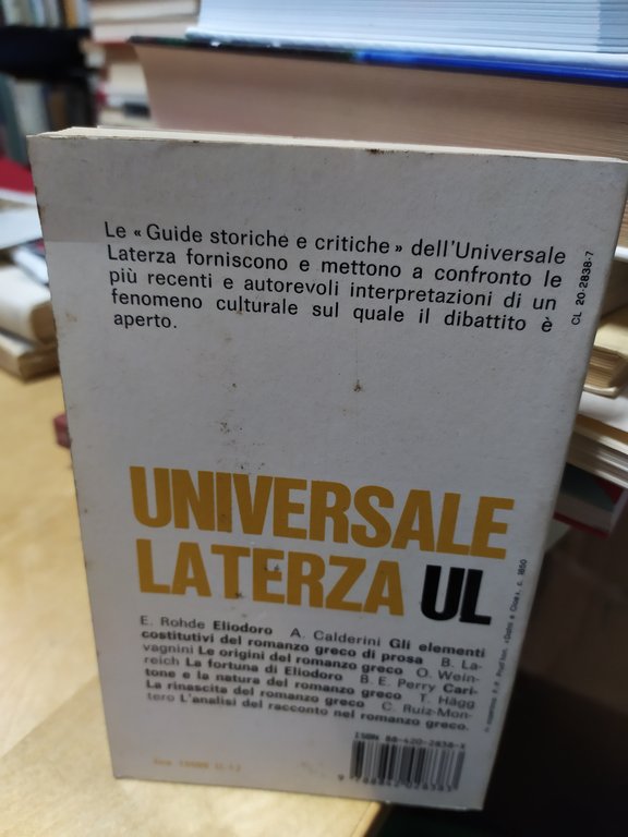 il romanzo greco guida storica e critica a cura di …