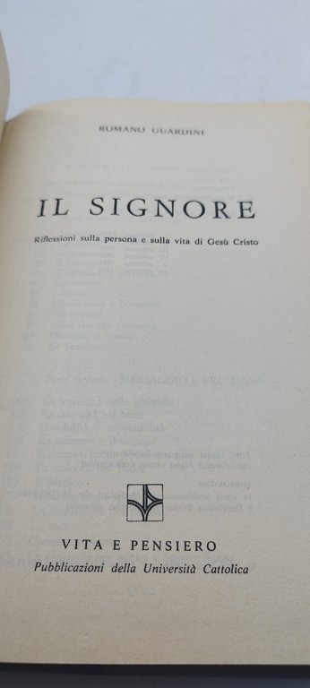 il signore rifelessioni sulla persona e sulla vita di gesù …