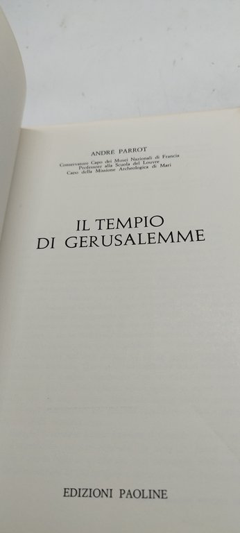 il tempio di gerusalemme andrè parrot