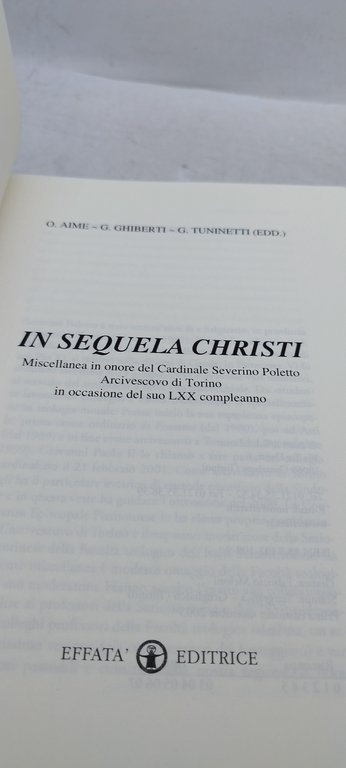 in sequela christi studia taurinensia 13