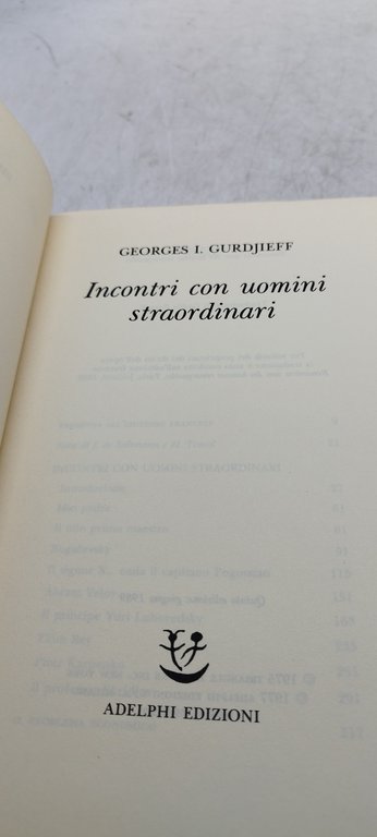 incontri con uomini straordinari adelphi