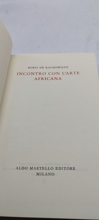 incontro con l'arte aficana