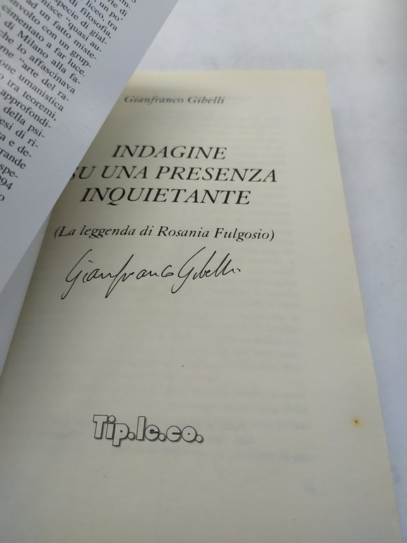 indagine su una presenza inquietante la leggend di rosania fulgosio …