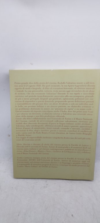 intorno a rodolfo valentino materiali italiani 1923 1933