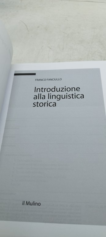 introduzione alla linguistica storica