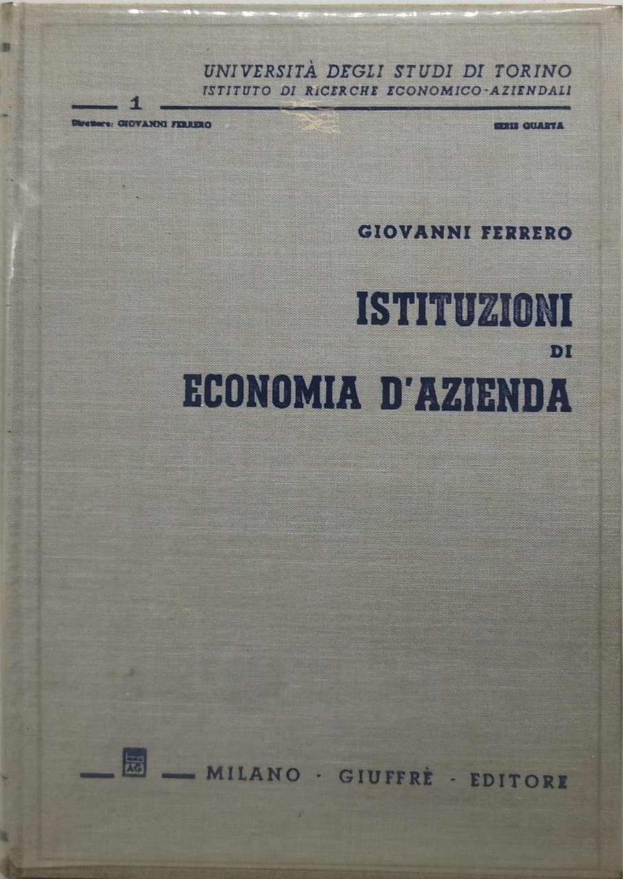 istituzioni di economia d'azienda