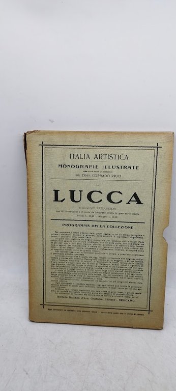 italia artistica monografie illustrate del dottor corrado ricci luccca