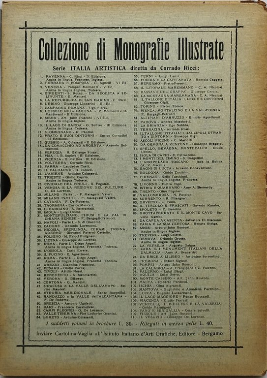 italia artistica monografie illustrate del dottor corrado ricci luccca