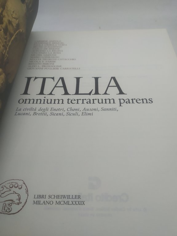 italia omnium terrarum parens