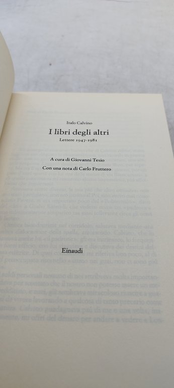 italo calvino i libri degli altri einaudi 1991