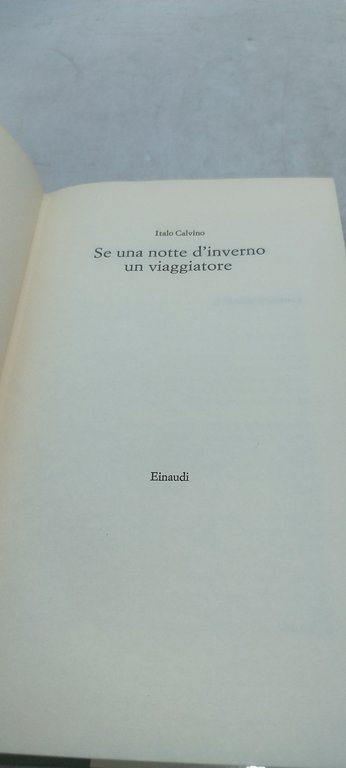 italo calvino se una notte d'inverno un viaggiatore