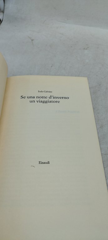 italo calvino se una notte d'inverno un viaggiatore einaudi