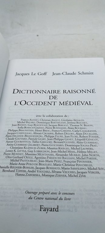 jacques le goff jean claude schmitt dictionnaire raisonne de l'occident …