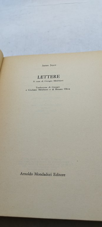 james joyce lettere mondadori