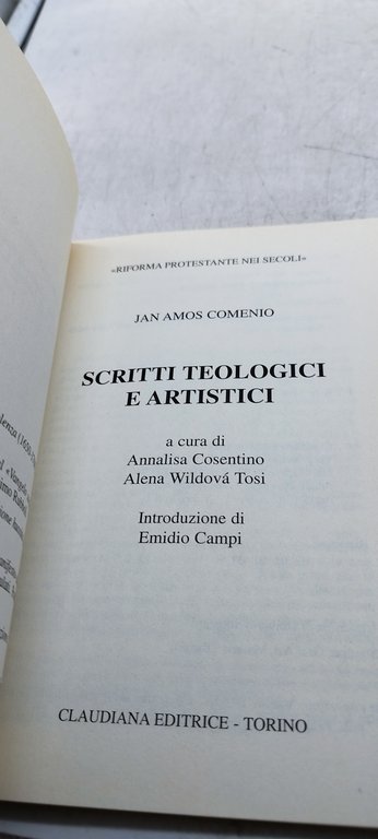 jan amos comenio scritti teologici e artistici claudiana