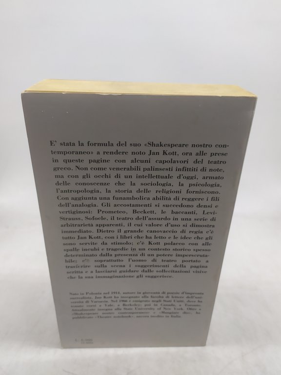 jan kott mangiare dio una interpretazione della tragedia greca li …