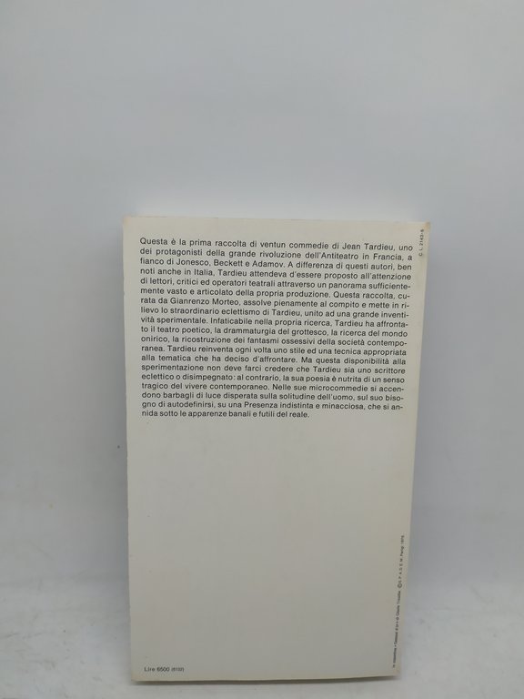 jean tardieu teatro einaudi 1976