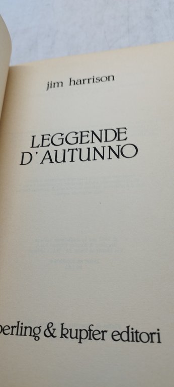 jim harrison leggende d'autunno