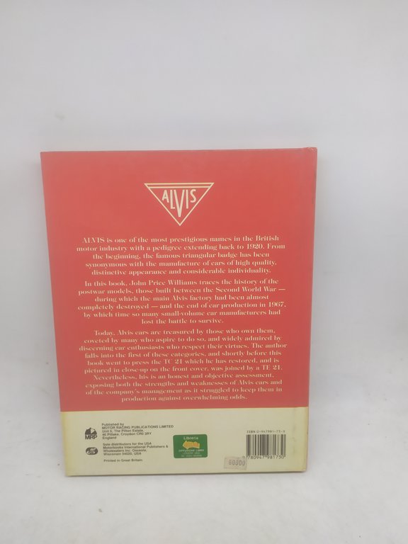 john price williams alvis the postwar cars