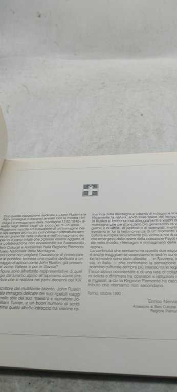 john ruskin e le alpi catalogo